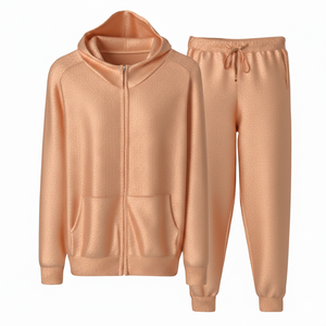 Ensemble pantalon de survêtement et sweat à capuche de haute qualité pour hommes, survêtement à capuche en coton épais personnalisé pour homme, 100% coton - Product Image 1