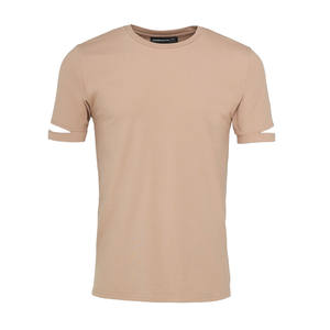 Camiseta de Manga Corta para Hombre, Estilo Juvenil Universitario 2025, Alta Calidad, 100% Algodón, 220g, Tejido Ecológico, Cuello Redondo, Lisa - Product Image 3