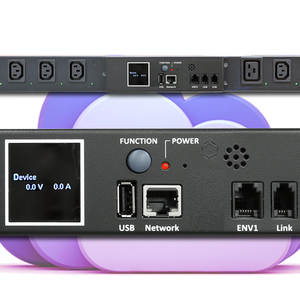 Intelligent PDU 24 Ports (21 C13/3 C19) 230V 32A Rack-Mounted <b>Switched</b> PDU Circuit Breaker Total Power Monitoring Web/SNMP <b>OLED</b> - Product Image 1