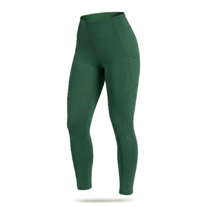 High Waist <b>Leggings</b> <b>with</b> <b>Pocket</b> Stretch Full Length Knitted Spandex Polyester Breathable Quick Dry Women's Activewear - Product Image 1