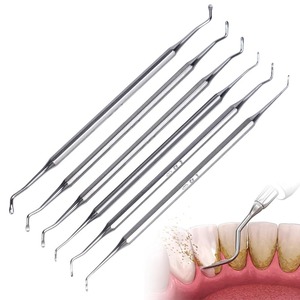 Excavateur dentaire manuel en acier inoxydable à poignée ergonomique, double tête à 6 mors, Classe I, Garantie 2 ans - Product Image 2