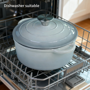 Family Size Dutch Oven <b>Pot</b> With Heavy Duty Enameled Cast Iron Body Excellent Heat Distribution Scratch Resistant - Product Image 6
