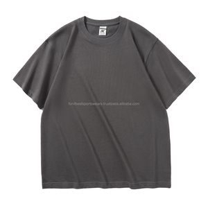 T-shirt pour homme en jersey de coton bleu royal respirant et écologique 300g, manches courtes, col rond, coupe classique avec motif, vêtement décontracté - Product Image 3