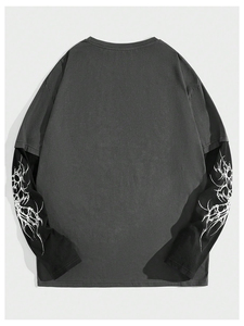 Sweat à capuche d'hiver respirant 100 % coton, col rond, coupe ample, logo frontal, poche Self Industries, tissu peigné pour homme - Product Image 3