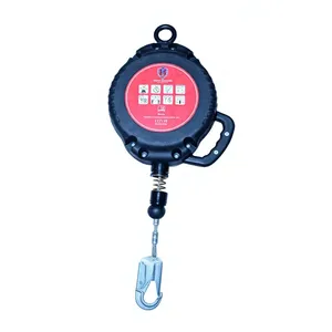 Ligne de vie auto-rétractable en acier avec anneau en D, résistance à la rupture de 500 kg, boucle à connexion rapide, longueur réglable, ancre verticale 140 kg - Product Image 6