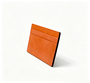 [Customised Logo] Genuine Cowhide Top Grain Leather Card Holder for Men & Women Fashion Style - Product Image 2