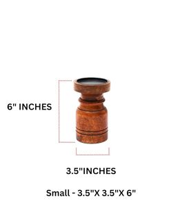 Support de bougie rond en bois fait main, rustique et décoratif, résistant à la chaleur, pour bougies, idéal pour la maison, le salon, les mariages et la décoration de Noël - Product Image 2