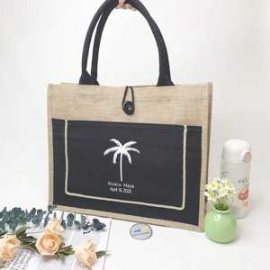 Sac à main en jute robuste et durable pour les courses - Product Image 1