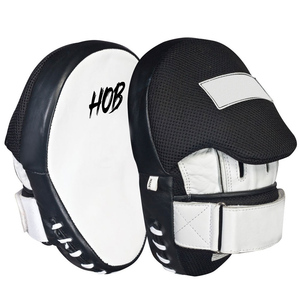 Guantes de Boxeo Profesionales de Cuero PU, Almohadillas Planas y Curvas para Entrenamiento de Artes Marciales Mixtas (MMA) - Product Image 4