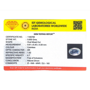 Circonita Cúbica Blanca Suelta de 3.25 Quilates, 4x6mm, para Joyería Fina - Product Image 4
