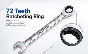 Eastman Combination Ratchet Spanner Double-Ended Chrome Vanadium Steel 9mm-24mm DIY OEM <b>Hand</b> <b>Tools</b> - Product Image 6
