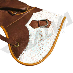 Wholesale Cowhide Leather Double Layer Falconry Gloves <b>Trainers</b> Soft Breathable <b>Waterproof</b> Anti-Slip Touch Screen Portable - Product Image 4