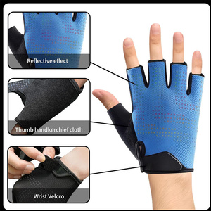 Fashion Half-Finger Cycling Gloves Non-Slip Moisture Wicking Breathable Nylon Material Unisex for Outdoor Indoor Sports Fitness - Product Image 6