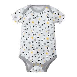 Newborn Wholesale Custom Print Breathable Eco-Friendly Waterproof Unisex Baby Romper Long Sleeve Bamboo Two Way YKK Zipper - Product Image 1
