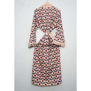 Kimono Floral 100% Algodón para Mujer, Talla Única, con Forro en la Parte Delantera, Elegante y Romántico, Ropa de Dormir Cómoda - Product Image 6