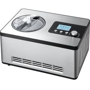 Máquina de Yogur y Helado Eléctrica Automática de 2 Cuartos de Galón con Compresor Incorporado, de Acero Inoxidable, Sin Necesidad de Precongelación de Frutas - Product Image 1