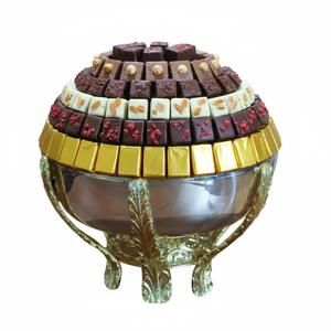 Moderna y Elegante Tazón de Chocolate de Aluminio de Alta Calidad, Centro de Mesa Decorativo Plateado para Uso en Hoteles y Restaurantes - Product Image 2