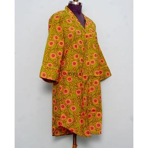 Ensemble robe moulante bohème en coton pour femme, longueur genou, avec chemise imprimée florale, taille naturelle, boutons tissés, nettoyage à sec - Product Image 5