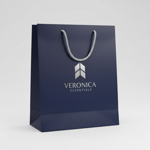 Sacs en papier laminé de luxe écologiques faits à la main avec votre propre logo pour l'emballage de bijoux et de cadeaux de supermarché - Product Image 2