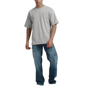 Camisetas personalizadas al por mayor para hombre, camisetas de algodón de verano, colores sólidos, camisetas lisas con cuello redondo, ropa para hombre, tallas grandes - Product Image 3