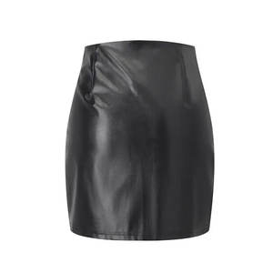 Elegante Falda de Cuero para Mujer con Diseño de Cintura Alta, Forro Interior Suave y Ajuste Cómodo para Uso Casual y de Fiesta - Product Image 2