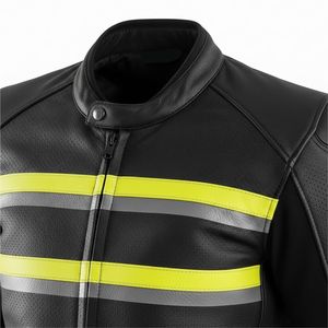 Latest Design Premium Quality Motorbike Jacket Wholesale Waterproof Breathable Printed OEM Service Customized Polyester/Cotton - Product Image 6