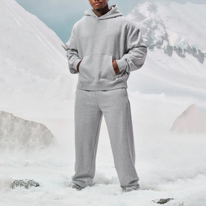 Nuevas Sudaderas con Capucha de Invierno para Hombre, de Alta Calidad, Bordadas, 100% Algodón, Talla Grande, Estilo Urbano, Transpirables, con Forro Polar - Product Image 2