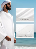 2pcs Men's Solid Muslim Ihram Towels Traditional Korean Clothing Bamboo Fiber Viscose Cotton Polyester Polka Dot Casual Summer