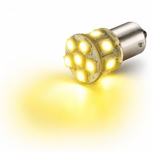 หลอดไฟ LED สำหรับรถยนต์รุ่นใหม่ 7440 3157 1156 1157 13SMD 5050 12V สีเหลืองทอง สำหรับรถบรรทุก มอเตอร์ไซค์ ไฟเลี้ยว ไฟเบรก - Product Image 2