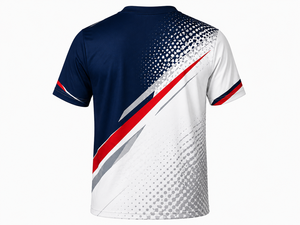 T-shirt sportif à manches courtes pour homme, col rond, motif uni, séchage rapide, tricoté, 100% polyester, impression par sublimation, respectueux de l'environnement - Product Image 2
