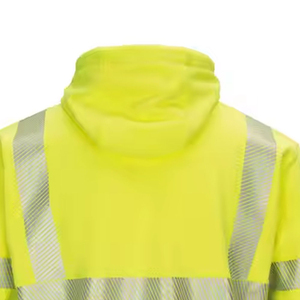 Sweat à capuche de travail robuste haute visibilité réfléchissant, vêtement de sécurité chaud pour les travailleurs du bâtiment - Fournisseur - Product Image 5