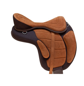 Freemax - Juego de Silla de Montar Inglesa sin Arzón, Color Marrón Bronceado, Ligera, Flexible, para Entrenamiento de Equitación, con Cincha Ajustable - Product Image 4