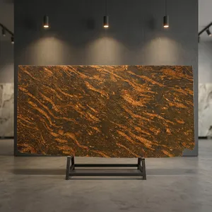 Best Quality Marqino Gold Granite Natural <b>Stone</b> Slab Smooth Finish Premium Material for Construction and Decoration Use - Product Image 4