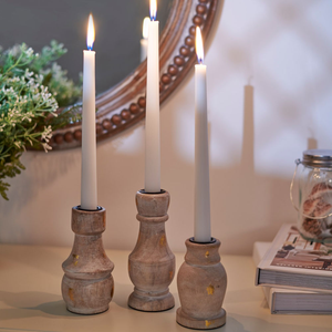 Figurine en bois massif écologique, support rustique naturel, décoration d'intérieur, centre de table, cadeau de mariage MULTI CRAFT - Product Image 4