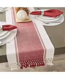 Fienile Dobby Stripe Runner da tavolo, 13 "x 108" | Importazioni di Design - Product Image 3