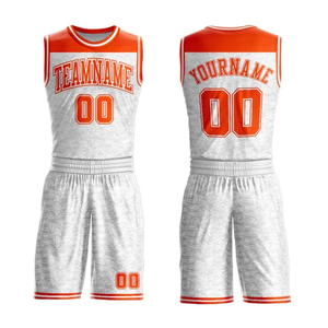 Custom Basketball Uniform Set Sublimation Team Jersey Shorts Custom Logo Name Number Breathable Quick Dry Basketball Uniform Set - Product Image 3