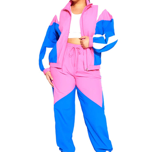Conjunto Deportivo de 2 Piezas para Mujer, Chaqueta Cortavientos de Nailon, Forro de Malla Ligero, Impermeable y Transpirable - Product Image 4