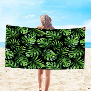 OEM Service High Quality Custom Printed Floral Lightweight Foldable <b>Microfiber</b> Polyester <b>Beach</b> Bath <b>Towel</b> Quick Dry Spa <b>Towel</b> - Product Image 2