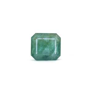 Lab-Created Oval Emerald Cut Zambian Emerald-8.17 Carat Faceted Loose Gemstone for Fine Jewelry - Product Image 1