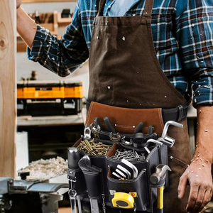 Sac à outils en cuir multi-couleurs très résistant, fabriqué au Pakistan, pour les constructeurs, de haute qualité, best-seller, service OEM - Product Image 2