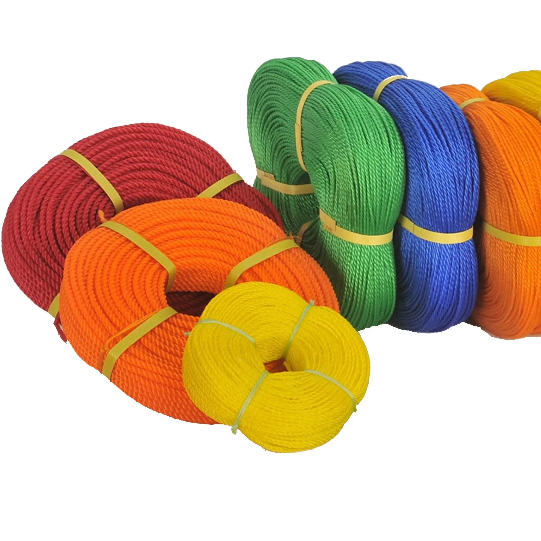 Polypropylene PP Ropes PE Ropes 4mm -32 mm high Quality Ropes For Africa Market India Factory leora polyplast Plastic Industrie