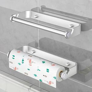 Portarotolo da Parete Autoadesivo per Cucina, Montaggio a Foratura per Armadietti - Product Image 2