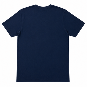Camiseta de Manga Corta Azul Marino para Hombre, 100% Algodón, Corte Regular, Cuello Redondo, Estilo Casual, Tejido Jersey, Color Sólido - Product Image 2
