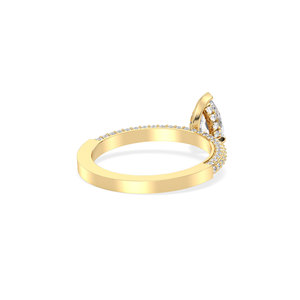 แหวนเพชรเดี่ยวทรงซ่อนรัศมี REYES IGI Certified ทองคำแท้ 14K เพชร HPHT CVD ผลิตในห้องปฏิบัติการ สำหรับผู้หญิง ของขวัญวันครบรอบ เครื่องประดับ - Product Image 5
