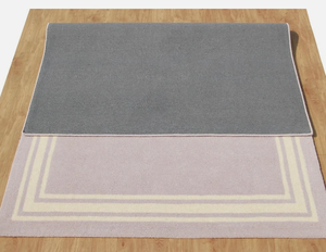 พรมทอมือลายเรขาคณิตสีม่วงเทา  แบบทันสมัย เป็นมิตรกับสิ่งแวดล้อม กันลื่น  ขนปานกลาง  ขนาดสั่งทำได้  สำหรับบ้านหรือละหมาด - Product Image 4