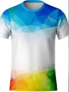 Custom Logo Sublimation Shirts <b>Men</b> Quick Dry Training T Shirts Bulk Supplier - Product Image 3