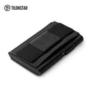 TILONSTAR TVC320 Aluminum Case Men's Leather Credit Card Holder <b>Rfid</b> <b>Blocking</b> Pop up Card Holder Business Card Holders - Product Image 4