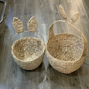 ตะกร้าผักตบชวาทรงกระต่าย - Product Image 5