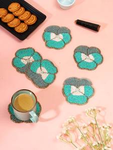 Posavasos Decorativo de Cuentas Bordadas, Hecho a Mano, Forma Personalizada, Protector de Mesa, Trabajo Intrincado con Cuentas para Uso Diario y Especial - Product Image 5