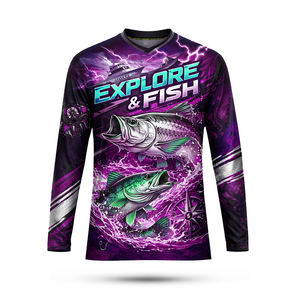 Vêtements de sport pour hommes, nouvelle conception, performance, sublimation intégrale, protection UV, manches longues, séchage rapide - Product Image 3